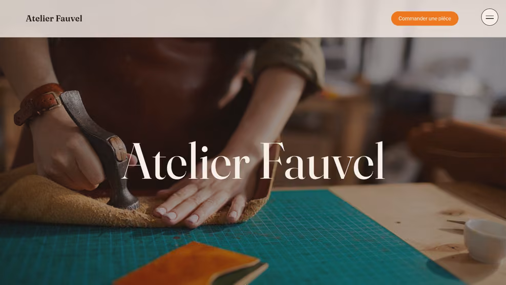 Page d'accueil de la démo Atelier Fauvel