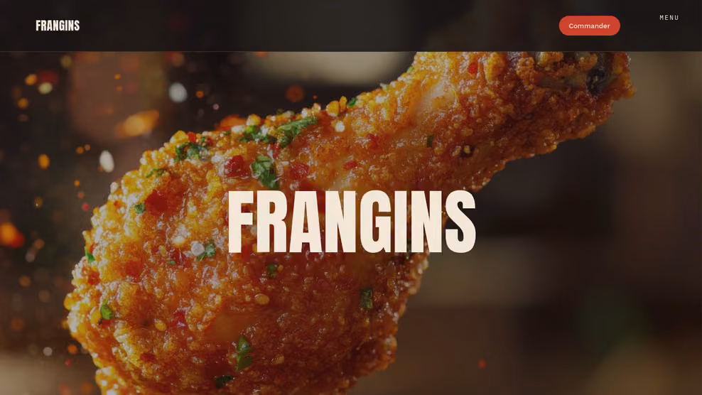 Page d'accueil de la démo Frangins